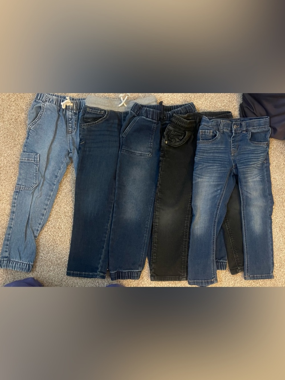 Cat & Jack Kids Denim Jeans - Light Blue, Dark Blue, Black